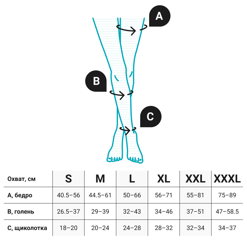 Компрессионные колготки 2С314 VENOTEKS, 2 класс купить в OrtoMir24